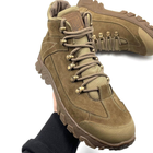 Тактические мужские ботинки с гербом Kindzer натуральная кожа 43 койот - изображение 6