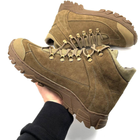 Тактические мужские ботинки с гербом Kindzer натуральная кожа 46 койот - изображение 5