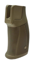 Пистолетная рукоятка DLG Tactical (DLG-182) для AR-15 (полимер) обрезиненная, койот - изображение 3