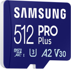 Karta pamięci Samsung PRO Plus microSDXC 512GB Class 10 UHS-I U3 V30 A2 + adapter SD (MB-MD512SA/EU) - obraz 4
