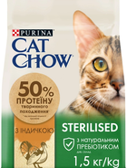 Сухой корм для кошек Purina Cat Chow Sterilised для стерилизованных с индейкой