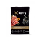 Влажный корм Savory для стерилизованных кошек Индейка с морковью в желе 85 г