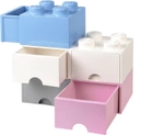 Контейнер для зберігання LEGO Storage Brick Drawer 4 з висувним ящиком Сірий (40051740) - зображення 4