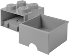 Контейнер для зберігання LEGO Storage Brick Drawer 4 з висувним ящиком Сірий (40051740) - зображення 3