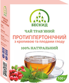 Чай трав'яний "Протигіпертонічний" з кропивою та плодами глоду Бескид 100 г - изображение 1