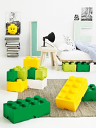 Pojemnik w kształcie klocka LEGO Storage Brick 8 Żółty (40041732) - obraz 6