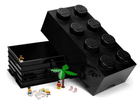 Pojemnik w kształcie klocka LEGO Storage Brick 8 Czarny (40041733) - obraz 4