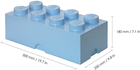 Pojemnik w kształcie klocka LEGO Storage Brick 8 Błękitny (40041736) - obraz 2