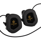 Активні захисні навушники Earmor M31H MARK3 ARC (FG) Olive з кріпленням на шолом - изображение 5
