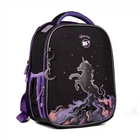 Рюкзак шкільний каркасний ортопедичний - 15 л - Єдиноріг - Yes Magic Unicorn H-100 (559543) - Чорно-бузковий