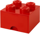 Контейнер для зберігання LEGO Storage Brick Drawer 4 з висувним ящиком Червоний (40051730) - зображення 1