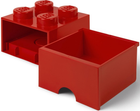 Контейнер для зберігання LEGO Storage Brick Drawer 4 з висувним ящиком Червоний (40051730) - зображення 3