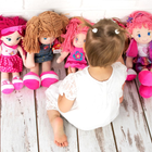 Lalka Smily Play "Szmacianka" w różowej sukience z kwiatkiem 35 cm (5905375835873) - obraz 5