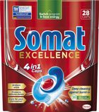 Таблетки для миття посуду в посудомийній машині Somat Exellence 4in1 Caps 28 таблеток (9000101576139) - зображення 1