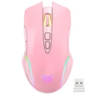 Комп'ютерна провідна ігрова миша Onikuma CW905 з RGB підсвіткою Рожевий
