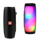 Портативная беспроводная Bluetooth колонка TG-157 с LED подсветкой black