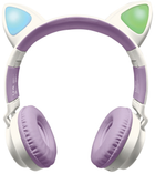 Навушники Lexibook Wireless Headphones with Luminous Cat Ears White (HPBTKT) - зображення 1
