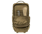 Тактический рюкзак с системой MOLLE Brandit US Cooper 40л 52x30x32 см с карманом для системы гидратации койот - изображение 7
