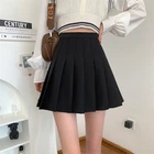 Юбка школьная в складку с шортами черная 6501 104-128 (XS)