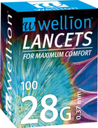 Игла-ланцет Wellion 28G (0,37 mm) 100 шт - изображение 1
