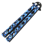 Нож Складной Бабочка Балисонг K20B Голубой - изображение 3