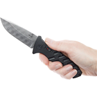 Нож складной автоматический Boker Plus Strike Damascus Чорний - изображение 3