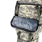 Тактично-туристичний рюкзак з розширенням, 90 л, розмір: 90(75)*40*25 см, сіро-зеленый піксель - изображение 7