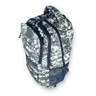 Тактичний рюкзак, 30 л, 3 відділи, USB розʼєм, гніздо для навушників, розмір: 50*30*20 см, сірий піксель - изображение 6