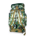 Тактично-туристичний рюкзак, 60 л, з розширенням, один відділ, розмір: 70(80)*35*20 см, зелений піксель - изображение 6