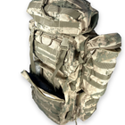 Рюкзак тактичний, армійський , 90 л, один відділ, 4 бокових кишені, розмір: 75*35(50 )*25 см, світлий камуфляж - изображение 3