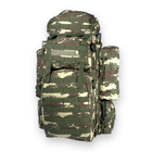 Рюкзак тактичний, армійський, 90 л, один відділ, 4 бокові кармани, розмір: 75*35(50 )*25 см, темний камуфляж - зображення 1