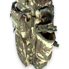Рюкзак тактичний, армійський, 90 л, один відділ, 4 бокові кармани, розмір: 75*35(50 )*25 см, темний камуфляж - зображення 3