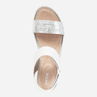 Жіночі сандалі Geox D02R6F085CF-C0007 40 26 см Білий/Сріблястий (8050036141026) - зображення 4