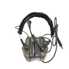 Тактичні навушники EARMOR M32 з універсальним кріпленням Олива - изображение 5