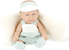 Lalka bobas Pure Baby w niebieskim kombinezonie z czapką 25 cm (5904335849097) - obraz 5