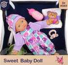 Пупс Xinyuanda Sweet Baby Doll в костюмі плюшевого ведмедика 28 см (5904335845358) - зображення 1