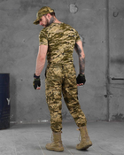 Тактичний костюм 3в1 штани+футболка+кепка M піксель (87213) - зображення 3