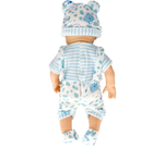 Lalka bobas JQ Baby w czapce w paski z uszami 40 cm (5908275184799) - obraz 4