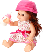 Lalka bobas Mega Creative Baby My Sveet Doll z długimi włosami i w różowej panamie 35 cm (5903246438635) - obraz 4