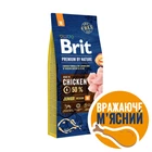 Сухий корм Brit Premium Junior M для цуценят і молодих собак середніх порід зі смаком курки