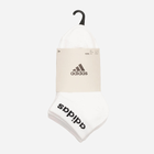 Набір жіночих шкарпеток коротких бавовняних Adidas Think Linear Ankle 3P HT3451 34-36 3 пари Білий (4066746427873) - зображення 3