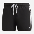 Пляжні шорти чоловічі Adidas 3-Stripes CLX Sportswear HT4367 3XL Чорні (4066752895635) - зображення 4