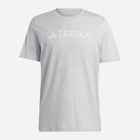 Футболка бавовняна довга чоловіча Adidas Terrex Classic Logo Tee HY1695 XL Сіра (4066762178636) - зображення 3