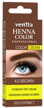 Хна-крем для брів Venita Henna Color з екстрактом годжі 4.0 Brown (5902101519991)