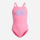 Strój kąpielowy jednoczęściowy dla dziewczynki Adidas Big Logo Suit IA5416 128 cm Różowy (4066761010180) - obraz 1