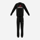 Підлітковий теплий спортивний костюм (світшот + штани) для хлопчика Adidas Junior Fleece Tracksuit IB4095 140 см Чорний (4066762249930) - зображення 1