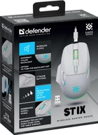Бездротова ігрова миша Defender STIX GM-009 Wireless White (4745090822731) - зображення 6