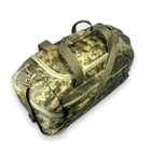 Дорожня сумка 55 л BagWay одне відділення дві бокових кишені фронтальна кишеня розмір: 60*30*30 см піксель - изображение 5