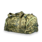 Дорожня сумка 55 л BagWay одне відділення дві бокових кишені фронтальна кишеня розмір: 60*30*30 см піксель - изображение 6