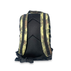 Тактичний штурмовий рюкзакT147 два відділи, дві кишені, додаткове кріплення розм 50*35*30 см камуфляж - изображение 4